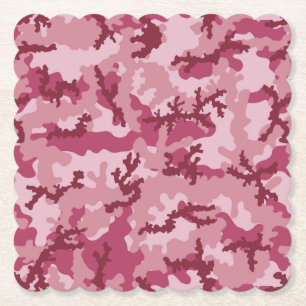Porta-copo De Papel Camuflagem rosa