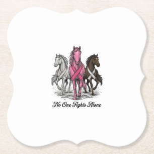 Porta-copo De Papel Câncer de Mama Suporte Camisa de Vetor de Cavalo D