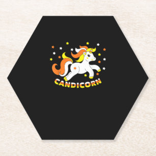 Porta-copo De Papel Candicorn Unicórnio Fofo de Halloween Candy Corn E