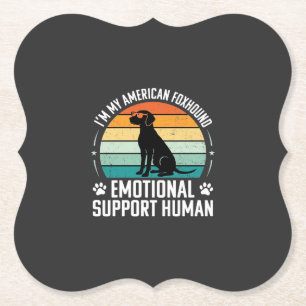 Porta-copo De Papel Cão de Apoio Emocional Humano Foxhound Americano