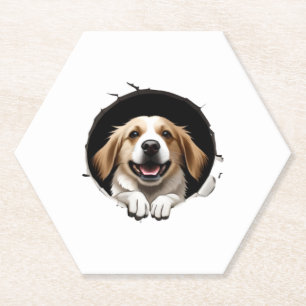 Porta-copo De Papel Cão feliz