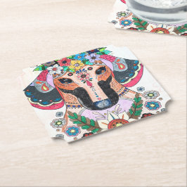 Porta-copo De Papel Capa de papel Dachshund