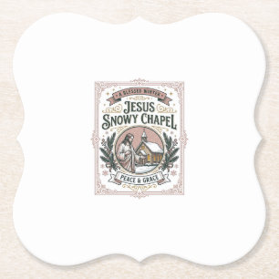 Porta-copo De Papel Capela Jesus Snowy Capela Jesus Snowy Fé Cristã