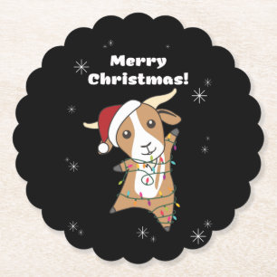 Porta-copo De Papel Caprinos de Natal