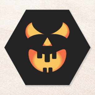 Porta-copo De Papel Cara de abóbora do Dia das Bruxas
