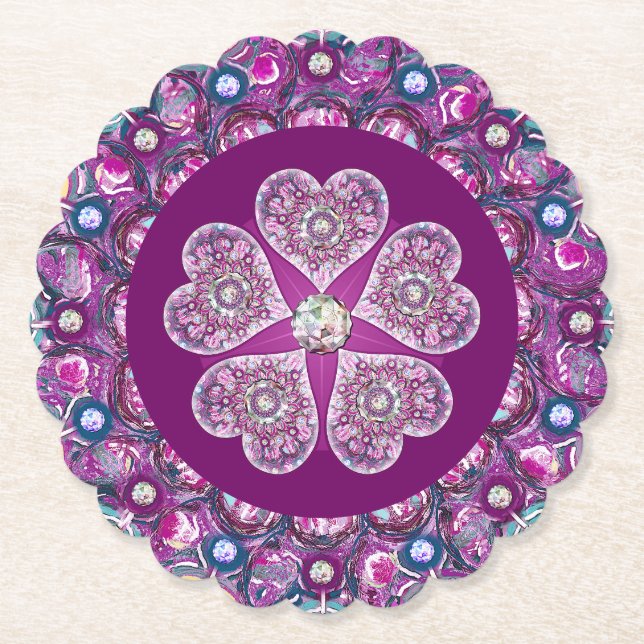 Porta-copo De Papel Cardinal Red Rosace (Frente)