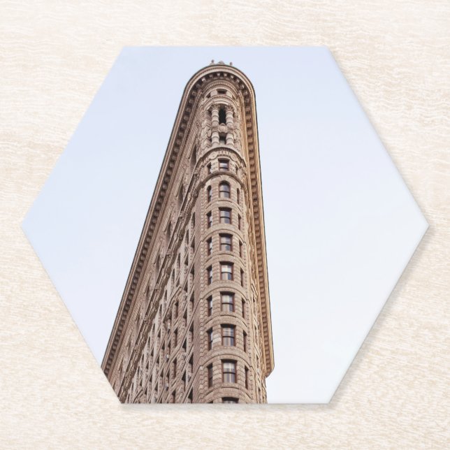 Porta-copo De Papel Cartão postal de construção flatiron (Frente)