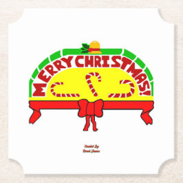 Porta-copo De Papel Cartões de natal Ticket Paper Porta copos