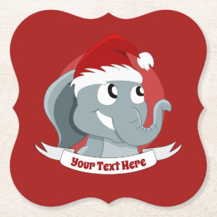 Porta-copo De Papel Cartografia de Natal com um elefante giro litoral