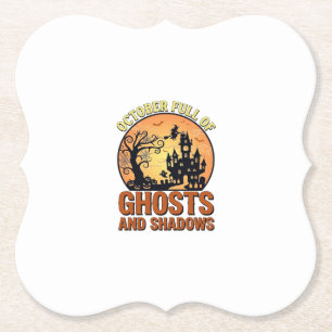 Porta-copo De Papel Casa Assombrada Fantasmas Sombras Bruxas Outubro