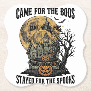 Porta-copo De Papel Casa Assombrada Halloween Gravura Vintage Assustad