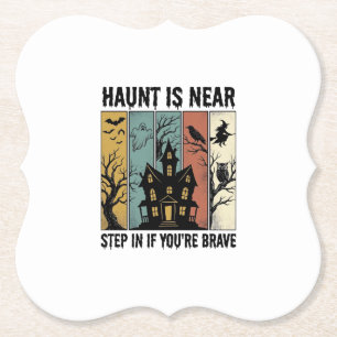 Porta-copo De Papel Casa Assombrada Halloween Gravura Vintage Design A