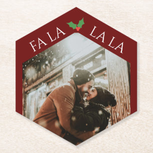 Porta-copo De Papel Casal Festivo de Natal