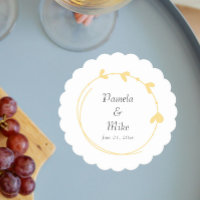 Casamento Amarelo Simples Coração da Manteiga