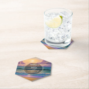 Porta-copo De Papel Casamento com Largura de Faux Faux de Fundo de Pra