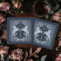 Casamento de Espadas Medieval do Leão Real Azul Si
