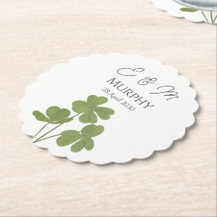 Porta-copo De Papel Casamento de Folha de Folha da Irlanda Verde Moder