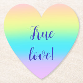 Porta-copo De Papel Casamento de Gradiente Grande Pastel Rainbow