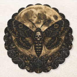 Porta-copo De Papel Casamento de Mariposa da Morte Gótica - Romance So