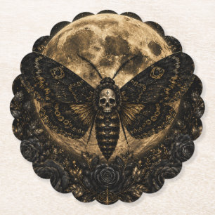Porta-copo De Papel Casamento de Mariposa da Morte Gótica - Romance So
