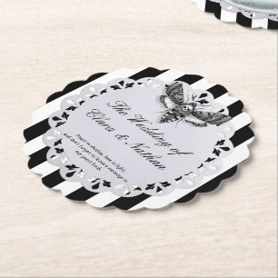 Porta-copo De Papel Casamento Gótico do Crânio Materno - Elegante Escu