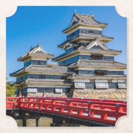 Porta-copo De Papel Castelo Matsumoto e ponte