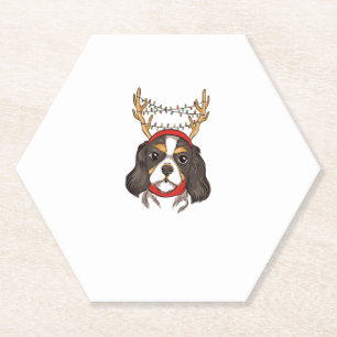 Porta-copo De Papel Cavalier King Charles Spaniel Dog Pet Christmas