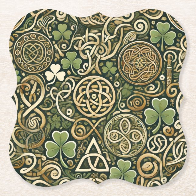 Porta-copo De Papel Celtic Bloom (Frente)