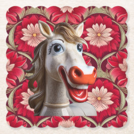Porta-copo De Papel Ceramic Horse Coaster