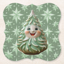 Porta-copo De Papel Ceramic Tree Coaster