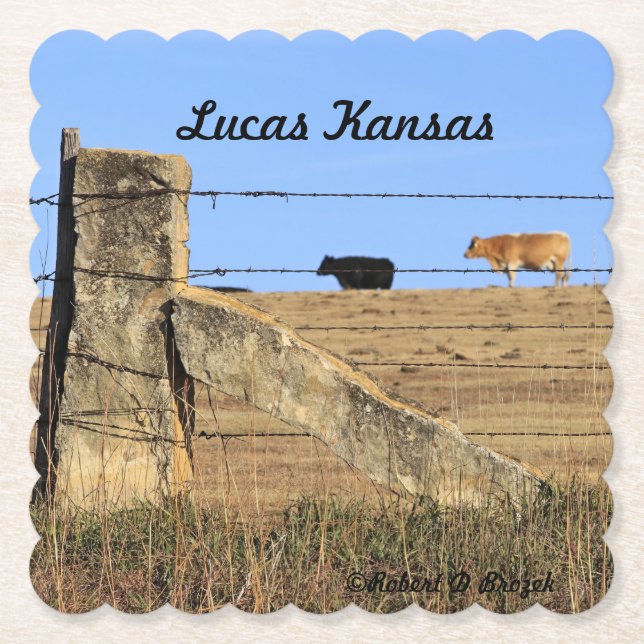 Porta-copo De Papel Cerca Postada Pedra (Frente)