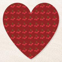 Cerejas em Portas copos Vermelhas (Conjunto 6)