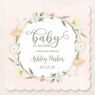 Porta-copo De Papel Chá de Bebê de Flor Silvestre Baby In Bloom