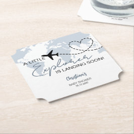 Porta-copo De Papel Chá de fraldas Azul de Aventura do Little Explorer