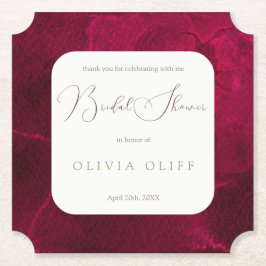 Porta-copo De Papel Chá de panela de Passão Burgundy