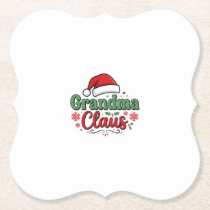 Porta-copo De Papel Chapéu de Natal da Vovó Noel
