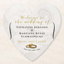 Chic de Mesa de Casamento de Porta copos Personali