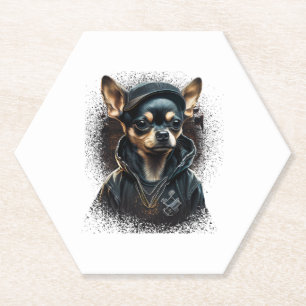 Porta-copo De Papel Chihuahua Legal Cachorro Rap-Salto Gangster