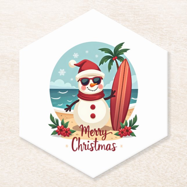 Porta-copo De Papel christmas (Frente)