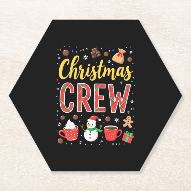 Porta-copo De Papel Christmas Crew (2) (Frente)