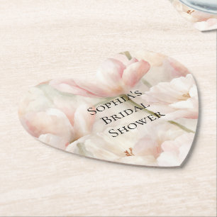 Porta-copo De Papel Chuva de Noiva Floral Lavanda Creme Borgonha