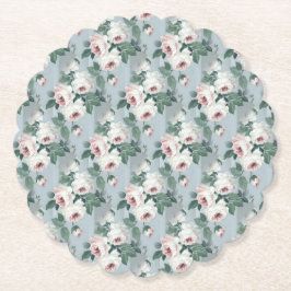 Porta-copo De Papel Cinza e Rosa Retro / Vintage