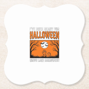 Porta-copo De Papel Citação de Halloween Estou Preparado Desde o Últim