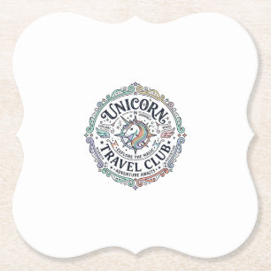Porta-copo De Papel Clube de Viagens Unicórnio Projeto Original Zazzle