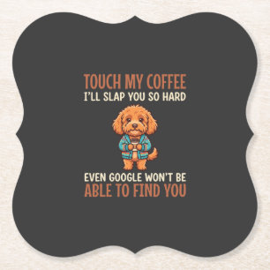 Porta-copo De Papel Cockapoo Engraçado Amante de Café