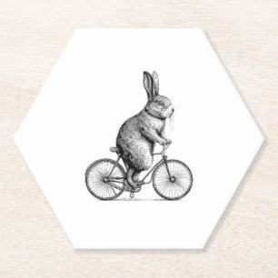 Porta-copo De Papel Coelho Em Bicicleta De Bicicleta De Bicicleta W