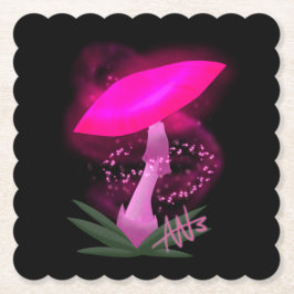 Porta-copo De Papel Cogumelo Rosa bonito