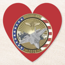 Coin 1 Heart Shaped Coasters