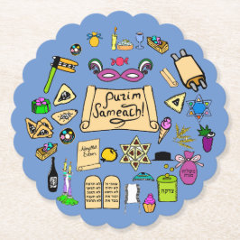 Porta-copo De Papel Coletas de Purim Portas copos de Papel - Coletas