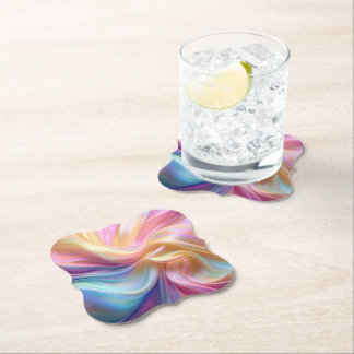 Porta-copo De Papel Colorful Pastel Silk